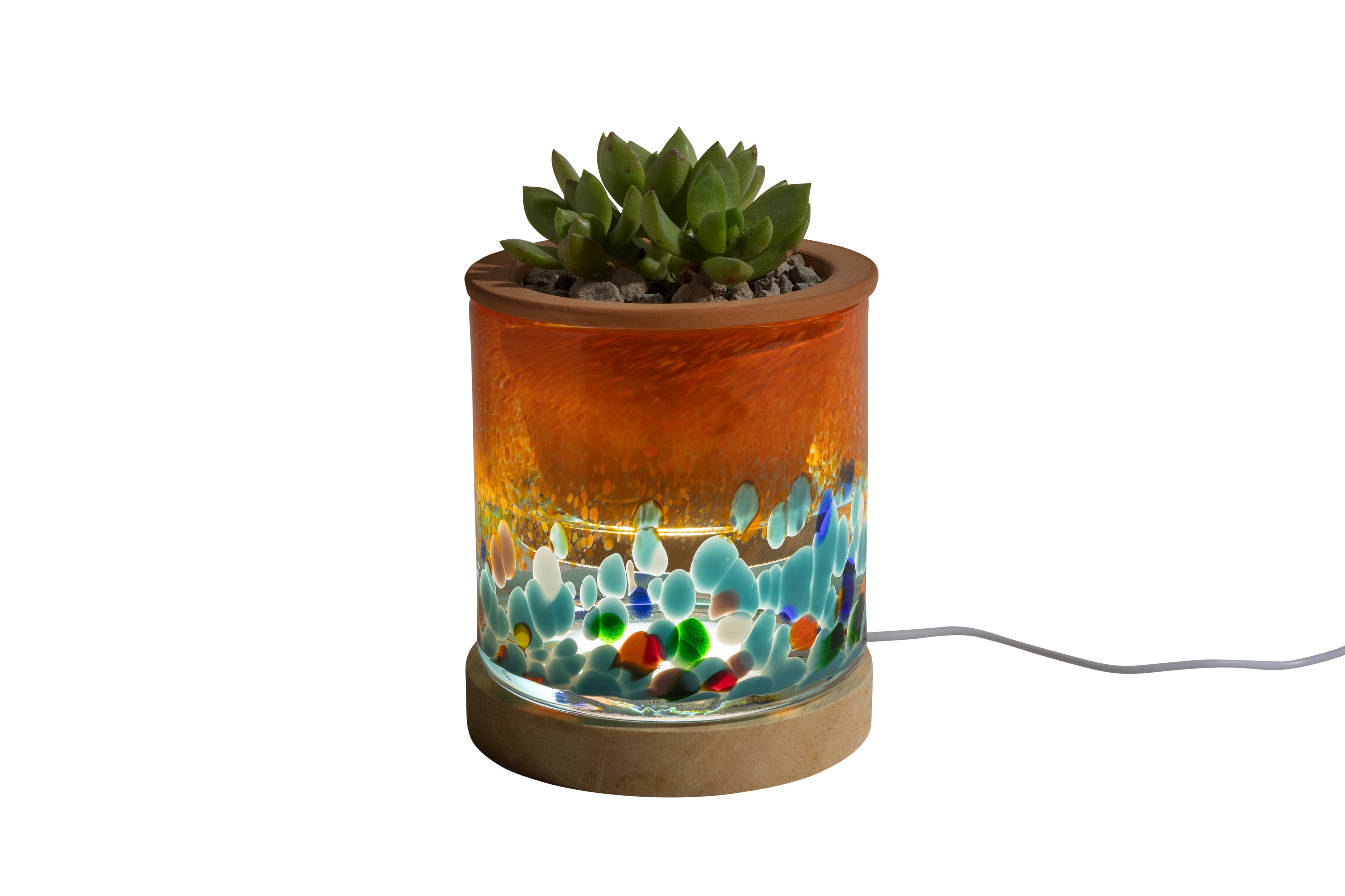 Keepsake Art Glass Planter urns