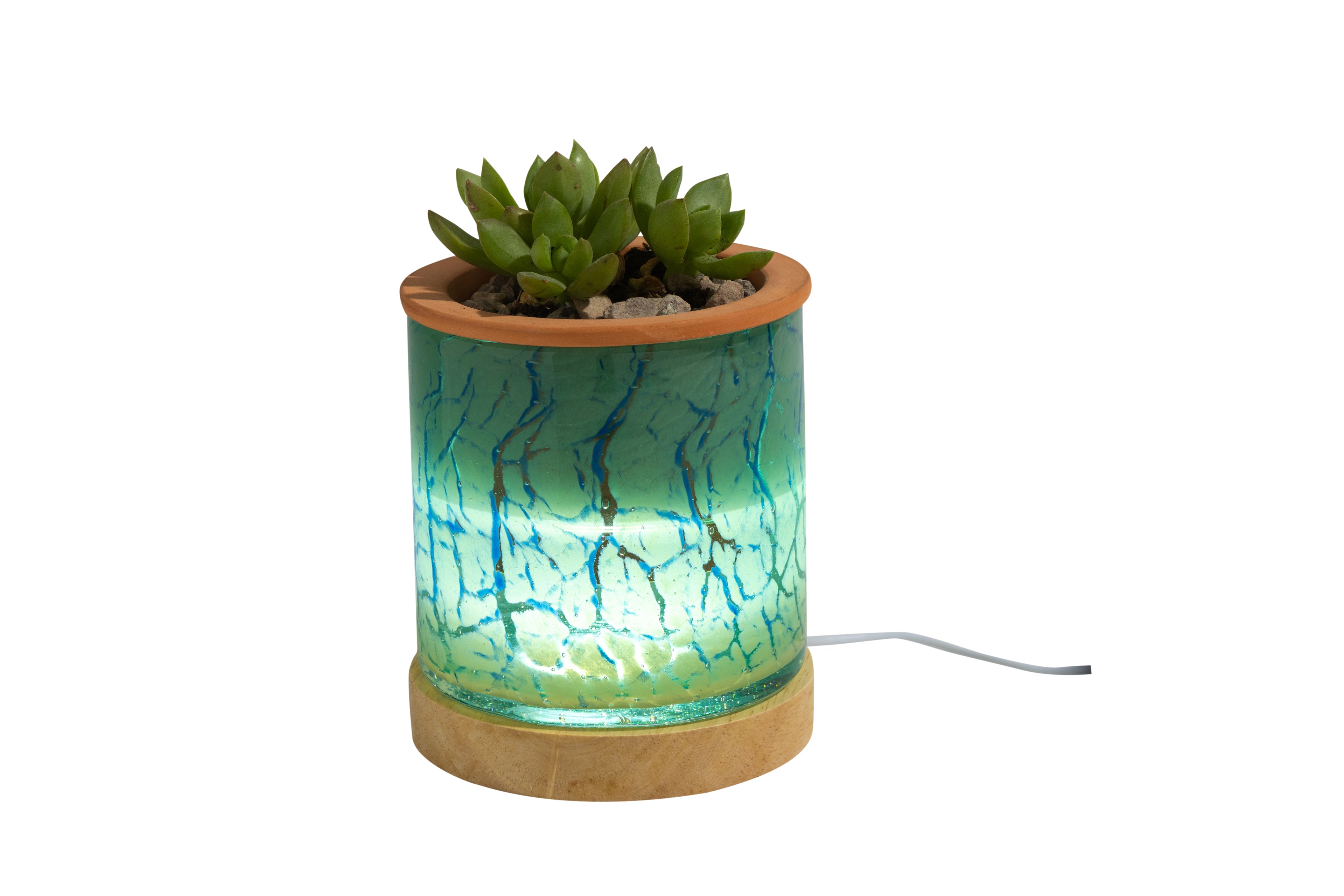 Keepsake Art Glass Planter urns