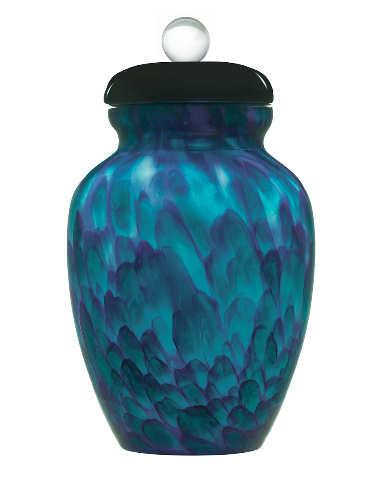 Classic Hand Blown Art Glass Urn