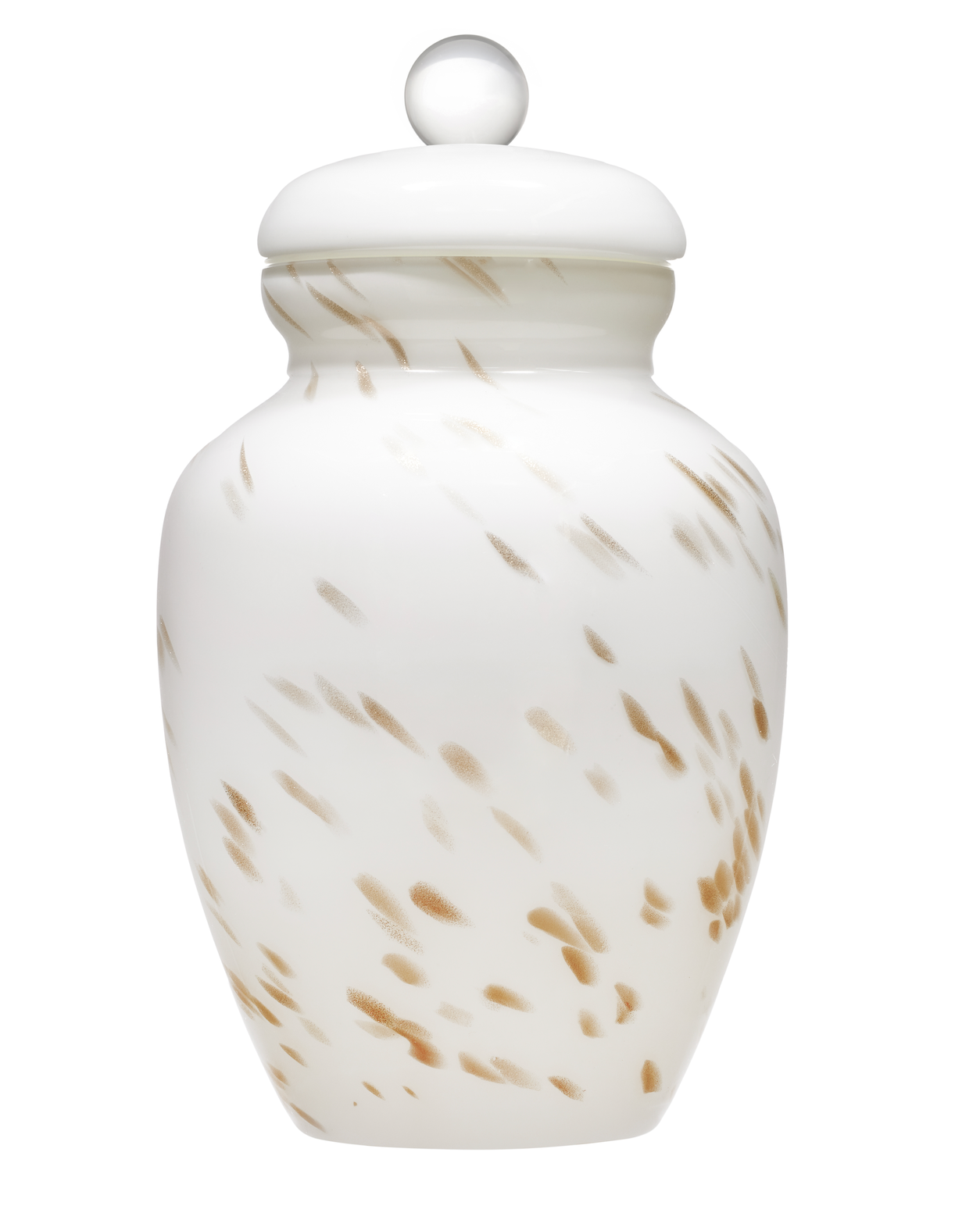 Classic Hand Blown Art Glass Urn